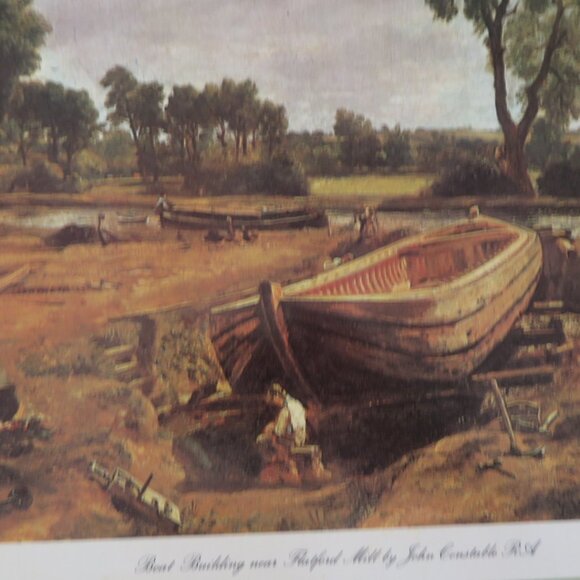 6 Cloverleaf John Constable English Scenes Tablemats Vintage (K715) - Picture 7 of 15
